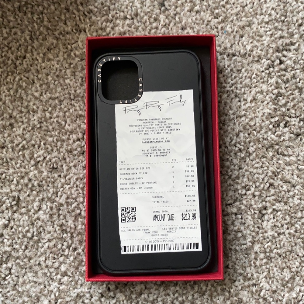 Casetify 11 ProMax Receipt Case